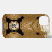Rocheavonne Elegant Barok Monogram Case-Mate iPhone Case (Achterkant (horizontaal))
