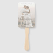 Rochelle Cream Modern Hedendaags Elegant Bruiloft Handwaaier (Voorkant)