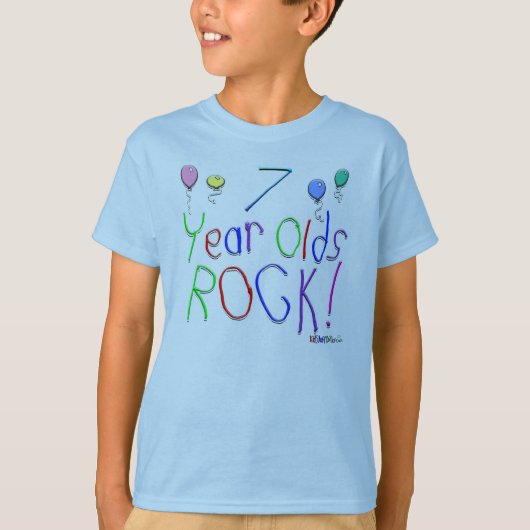 Rocher à 7 ans ! T-shirt (Devant)