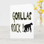 Rocher de Gorillas ! Carte de vœux (Fleur jaune)