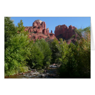 Rocher de la cathédrale et ruisseau à Sedona Arizo