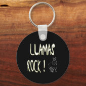 Rocher de lamas ! Porte-clés (Recto)