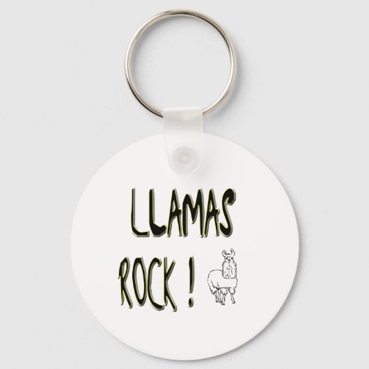 Rocher de lamas ! Porte-clés (Recto)