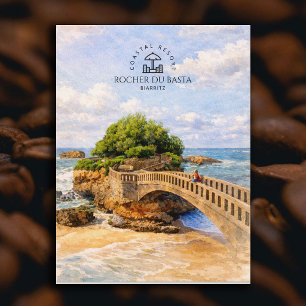 Rocher Du Basta, Kustresort Biarritz   Elegant Briefkaart