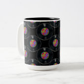 Rocher et rouler vinyle Vintage Mug (Devant gauche)
