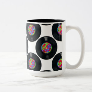 Rocher et rouler vinyle Vintage Mug