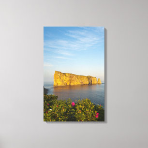 Rocher Perce (Perce Rock), Quebec, Canada. Canvas Afdruk