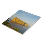 Rocher Perce (Perce Rock), Quebec, Canada. Tegeltje (Zijkant)