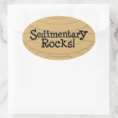 Rochers sédimentaires ! Autocollant (Sac)