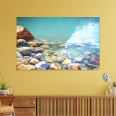 Roches apaisantes dans l'eau Nature Toile Art (Insitu(Salon))