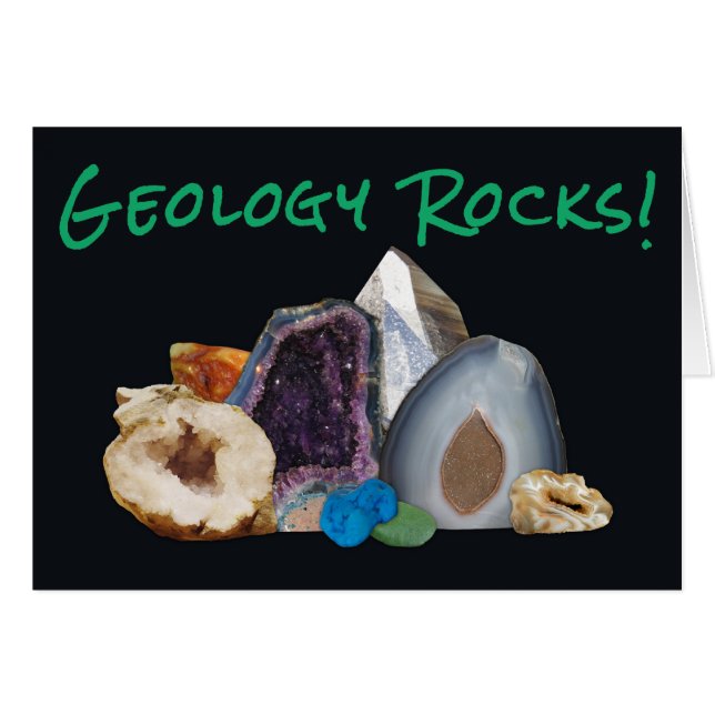 Roches de géologie ! Carte (Devant horizontal)
