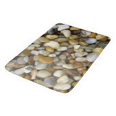 Roches de rivière sur le tapis de bain (Angle)