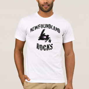Roches de Terre-Neuve de T-shirt de Terre-Neuve