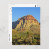 Roches rouges, carte postale de paysage de Las (Devant / Derrière)