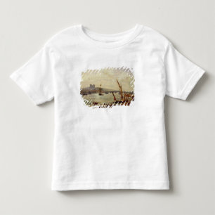 Rochester Cathedral en Castle, c.1820-30 (olie op Kinder Shirts