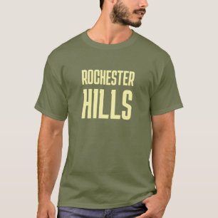 Rochester Hills Michigan gedrukt T-shirt