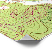 Rochester Michigan Map (1972) Poster (Hoek)