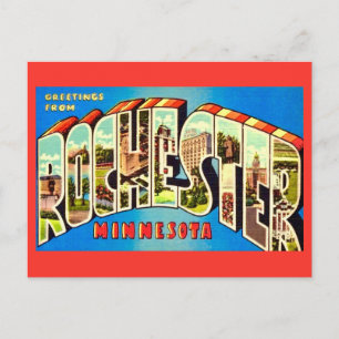 Rochester Minn Vintage Ansichtkaart Briefkaart