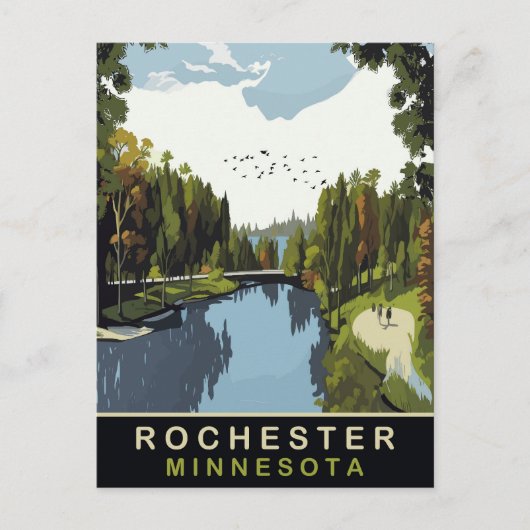Rochester, Minnesota, Park, Reizen Briefkaart (Voorkant)