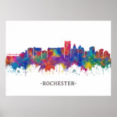 Rochester Minnesota Skyline Poster (Voorkant)