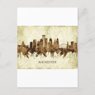 Rochester New York Cityscape Uitnodiging Briefkaart