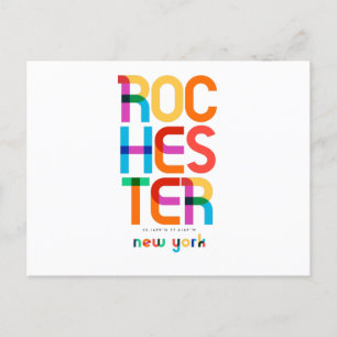 Rochester New York Mid Century, Pop Art, Briefkaart