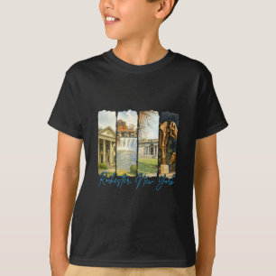 Rochester New York Reizende Penseelstreek Souvenir T-shirt