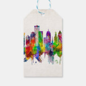 Rochester New York Skyline Cadeaulabel (Achterkant)