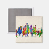 Rochester New York Skyline Magneet (Voorkant / Achterkant)