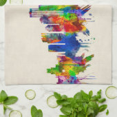 Rochester New York Skyline Theedoek (Gevouwen)