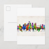 Rochester New York Skyline Uitnodiging Briefkaart (Voorkant / Achterkant)