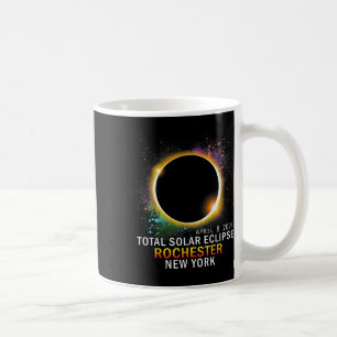 Rochester New York totale zonsverduistering april Koffiemok
