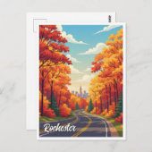Rochester New York Travel Briefkaart (Voorkant / Achterkant)