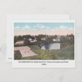 Rochester NY, Highland Park View Carte postale vin (Devant / Derrière)