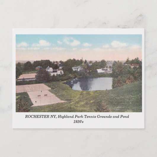 Rochester NY, Highland Park View Carte postale vin (Devant)