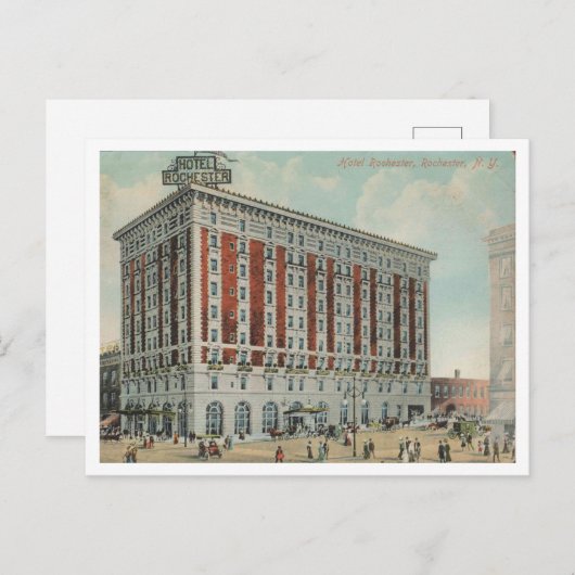 Rochester NY, Hotel Rochester, 1909 stijl Briefkaart (Voorkant / Achterkant)