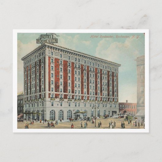 Rochester NY, Hotel Rochester, 1909 stijl Briefkaart (Voorkant)