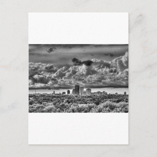 Rochester NY Skyline Briefkaart (Voorkant)