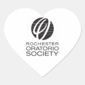Rochester Oratorio Society Heart Sticker * (Voorkant)