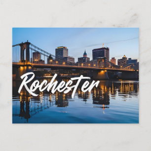 Rochester stadsgezicht New York Verenigde Staten Briefkaart