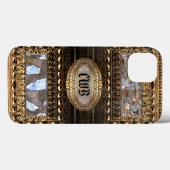 Rochestk Victoriaans Girly Gaze Monogram Case-Mate iPhone Case (Achterkant (horizontaal))