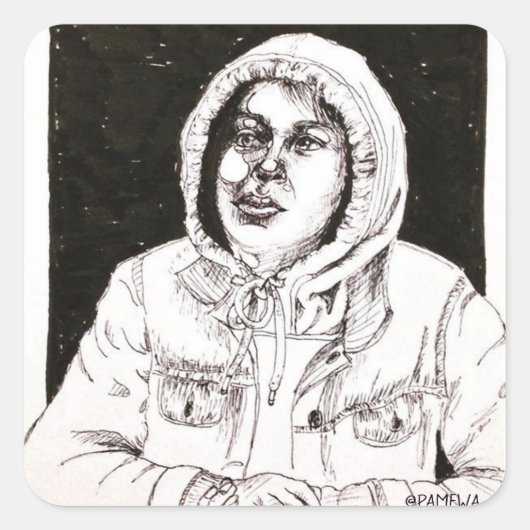 Rociooo Vierkante Sticker (Voorkant)