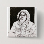 ROCIOOOO VIERKANTE BUTTON 5,1 CM (Voorkant)