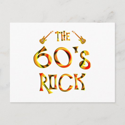 Rock 60 briefkaart (Voorkant)