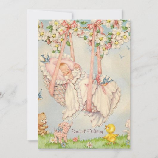 Rock-a-by Baby Faire-part de naissance (Devant)