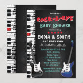 Rock-A-Bye Baby shower Uitnodiging (Voorkant / Achterkant)