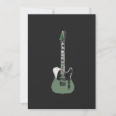 Rock a Bye Guitar Rock Star Baby shower Invitation (Dos)
