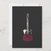 Rock a Bye Guitar Rock Star Baby shower Invitation (Dos)