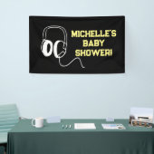 Rock a Bye Rock Star Guitare Baby shower bannière (Salon professionnel)