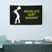 Rock a Bye Rock Star Guitare Baby shower bannière (Salon professionnel)